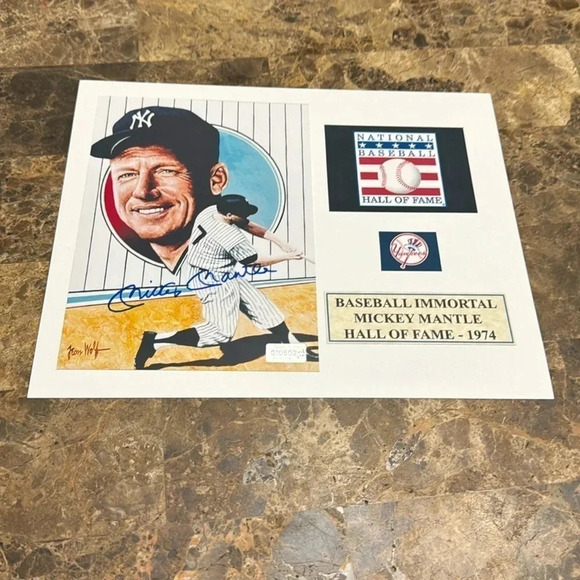Mantle New York Yankees signed photo - Picture 1 of 1